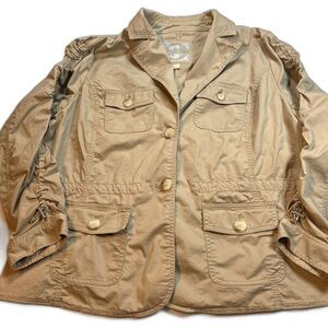 Michael Kors Khaki Lightweight Jacket Size‎ 16W